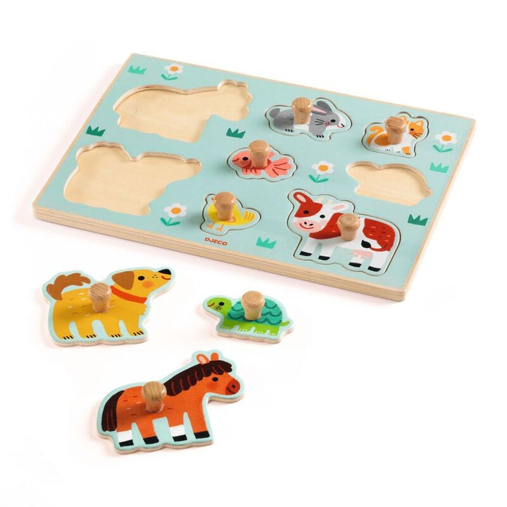 DJECO - WOODEN PUZZLE: DOG'N'CO 
