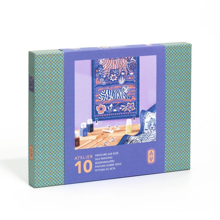 DJECO - ATELIER 10: TIGER SILK SCARF PAINTING KIT