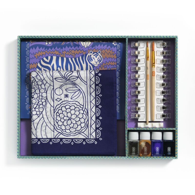 DJECO - ATELIER 10: TIGER SILK SCARF PAINTING KIT