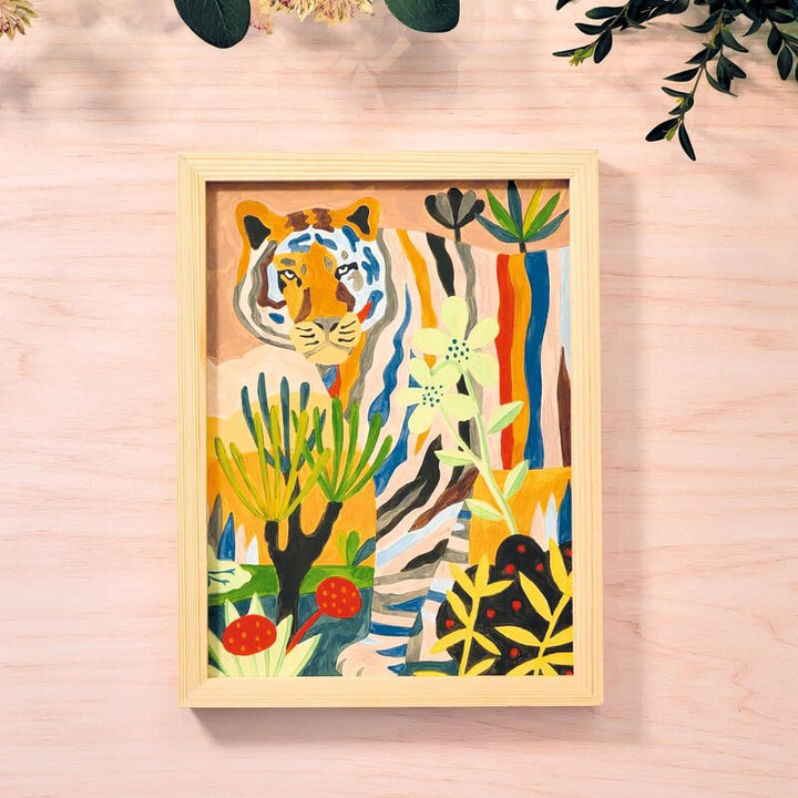 DJECO - ATELIER 22: TIGER CANVAS PAINTING KIT