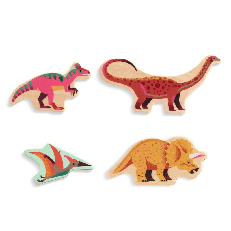DJECO - WOODEN PUZZLE: 22 PC DINOSAUR