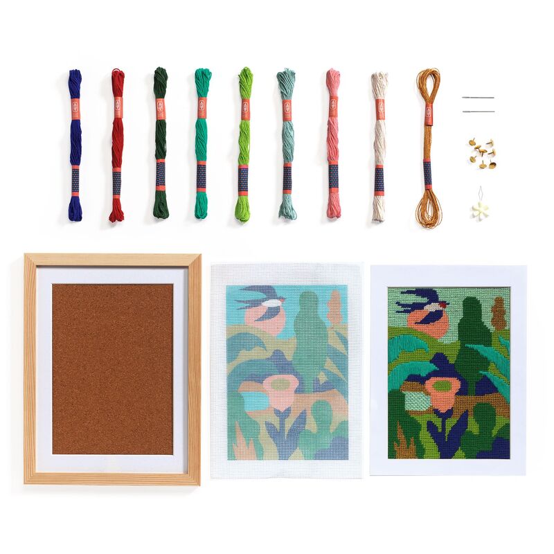 DJECO - ATELIER 65: GARDEN NEEDLEPOINT KIT