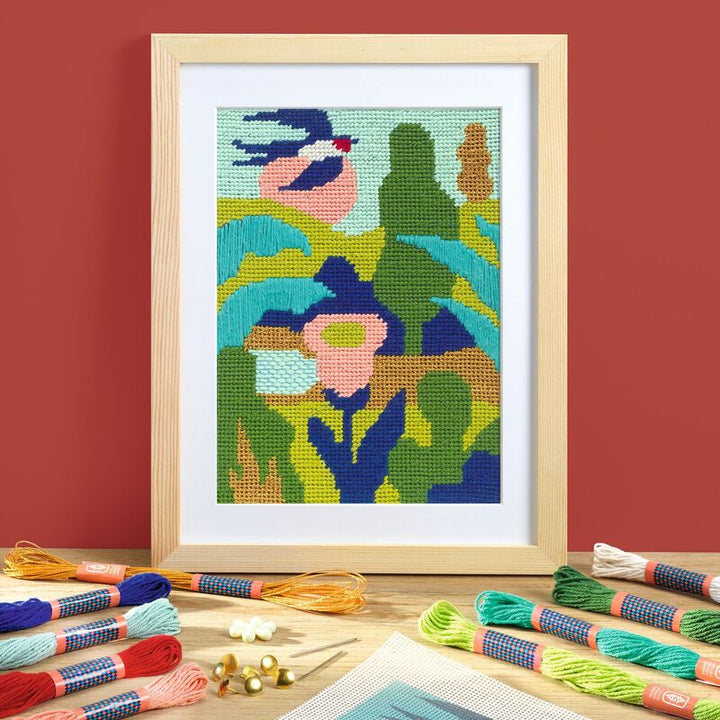 DJECO - ATELIER 65: GARDEN NEEDLEPOINT KIT
