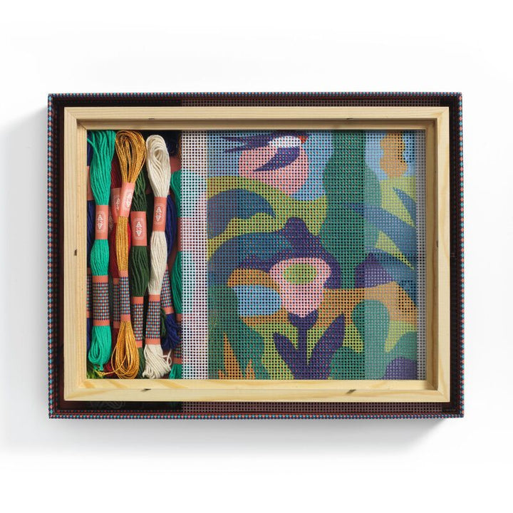 DJECO - ATELIER 65: GARDEN NEEDLEPOINT KIT