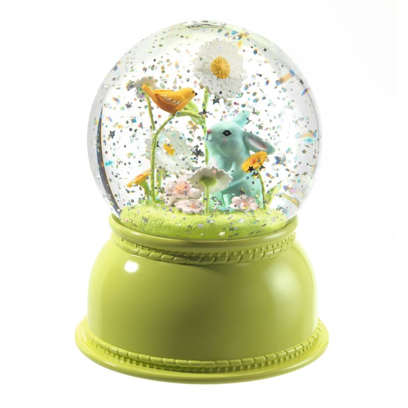 DJECO - RABBIT SNOW GLOBE NIGHT LIGHT