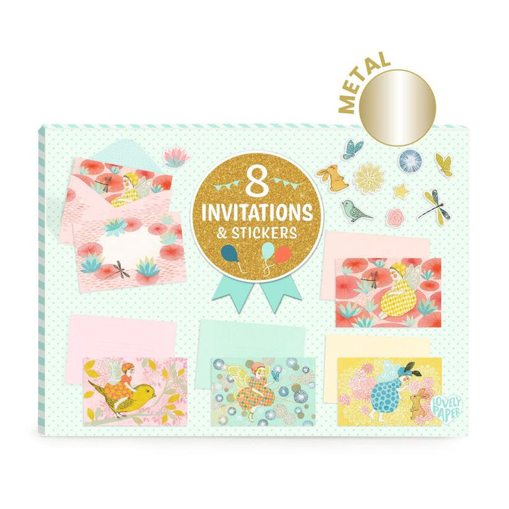 DJECO - LETTER INVITATION SET :FAIRIES 