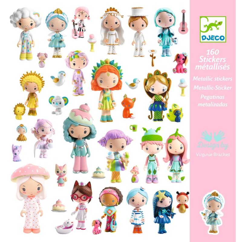 DJECO - TINYLY: 160 STICKERS 