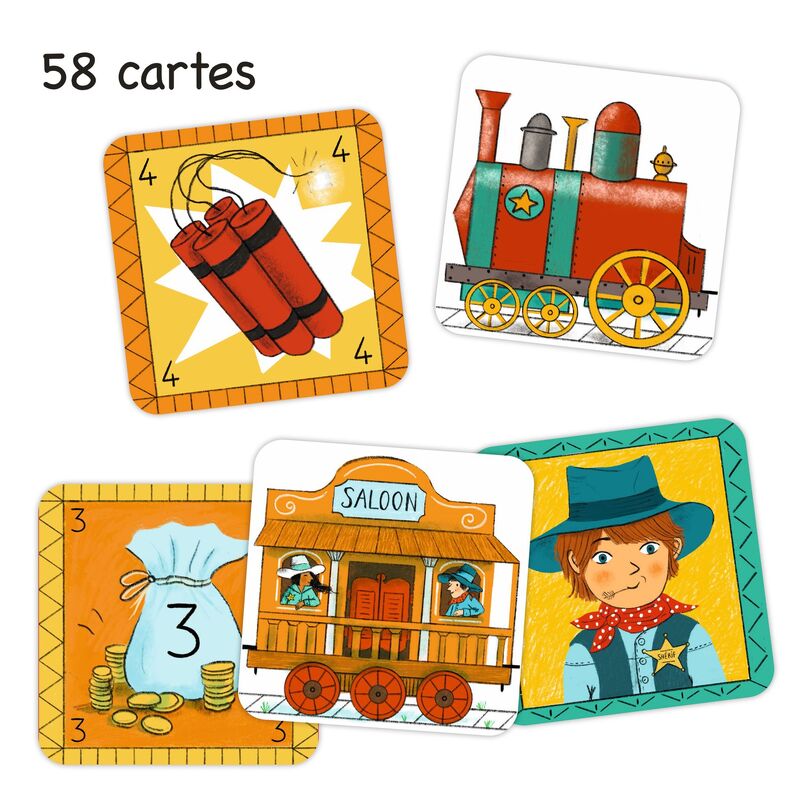DJECO - GOLDEN TRAIN MEMORY CARD GAME 