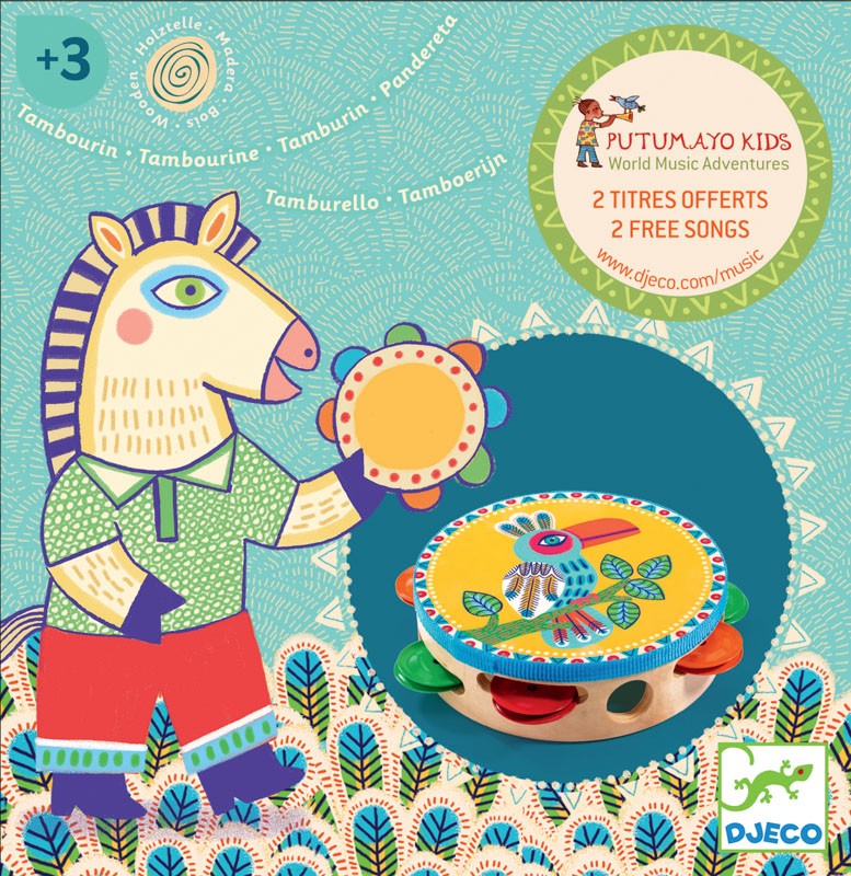 DJECO - ANIMAMBO MUSICAL TAMBOURINE 