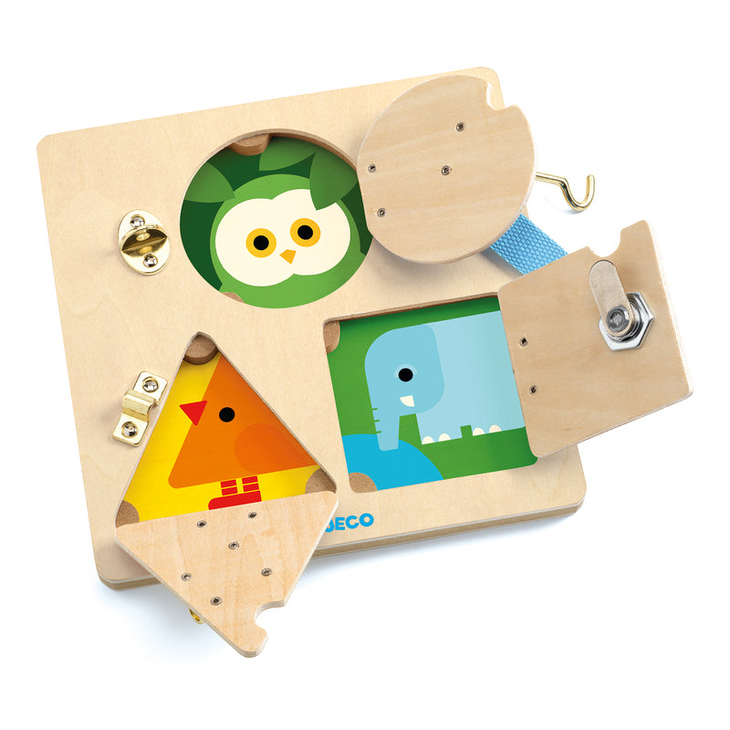 DJECO - WOODEN PUZZLE - LOCK BASIC