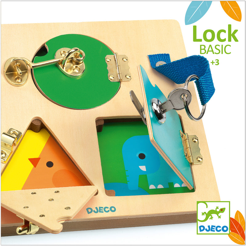 DJECO - WOODEN PUZZLE - LOCK BASIC