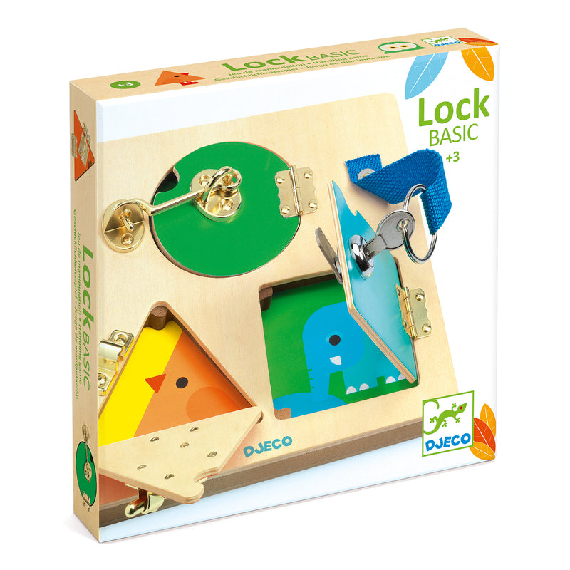 DJECO - WOODEN PUZZLE - LOCK BASIC