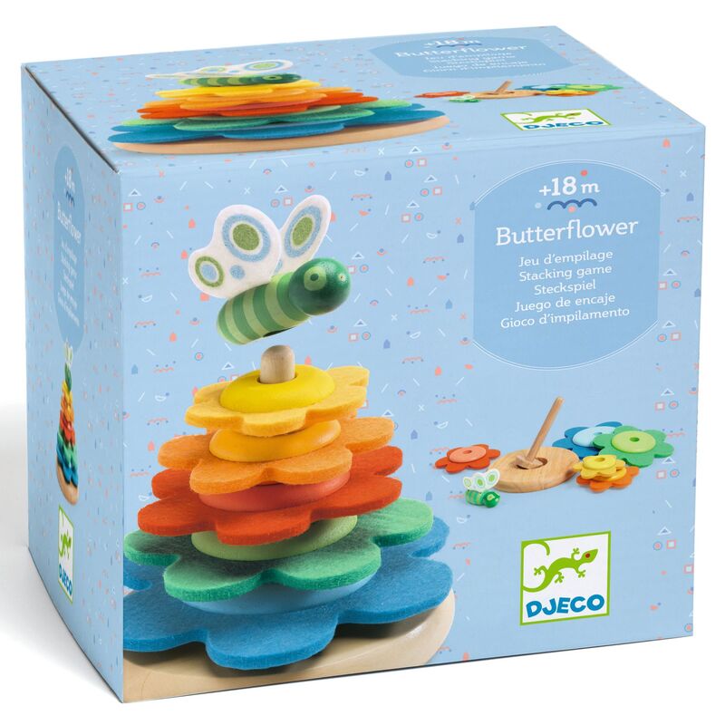 DJECO - BUTTERFLOWER COLORFUL STACKER