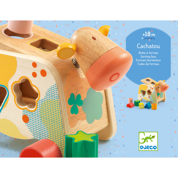 DJECO - WOOD SORTER CACHATOU COW 