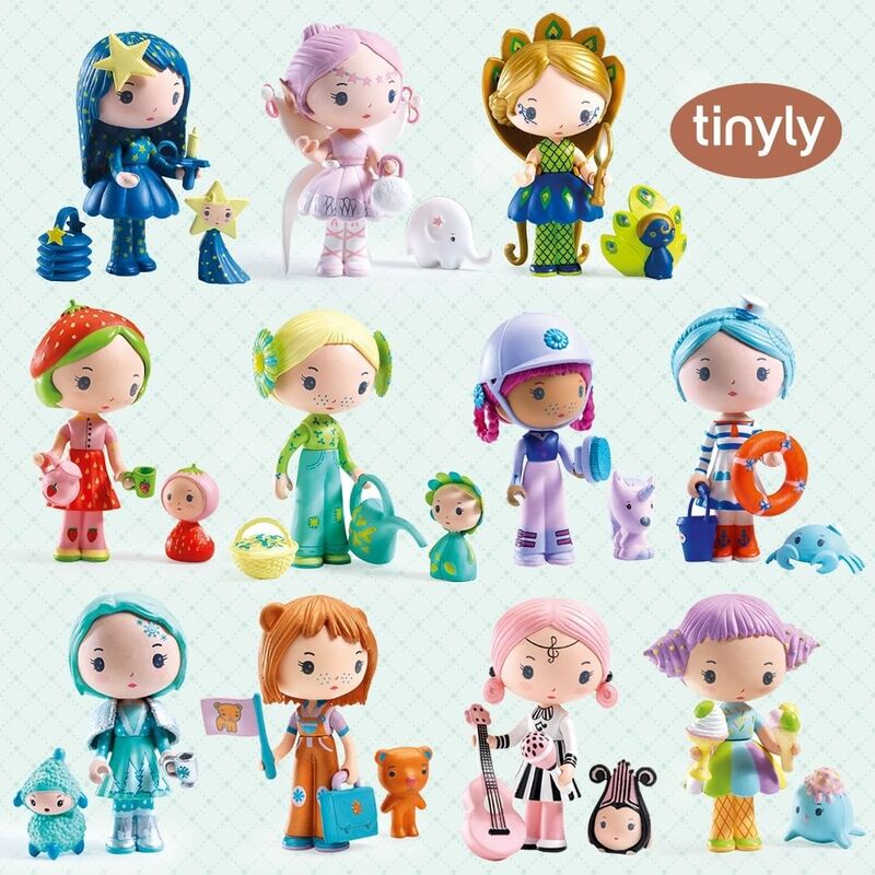 DJECO - TINYLY: AMY & MUSHY FIGURINES 