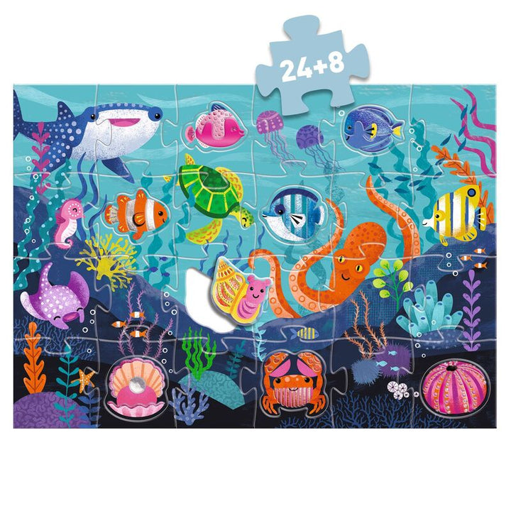 DJECO - TACTILE GIANT SEA PUZZLE 32PC