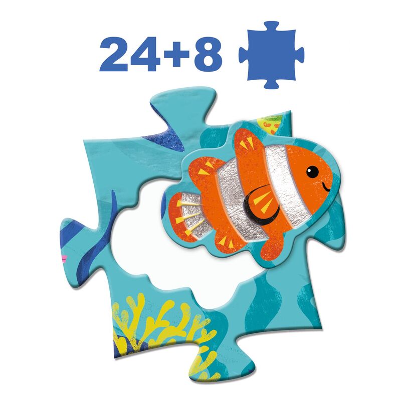 DJECO - TACTILE GIANT SEA PUZZLE 32PC