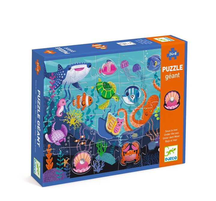 DJECO - TACTILE GIANT SEA PUZZLE 32PC