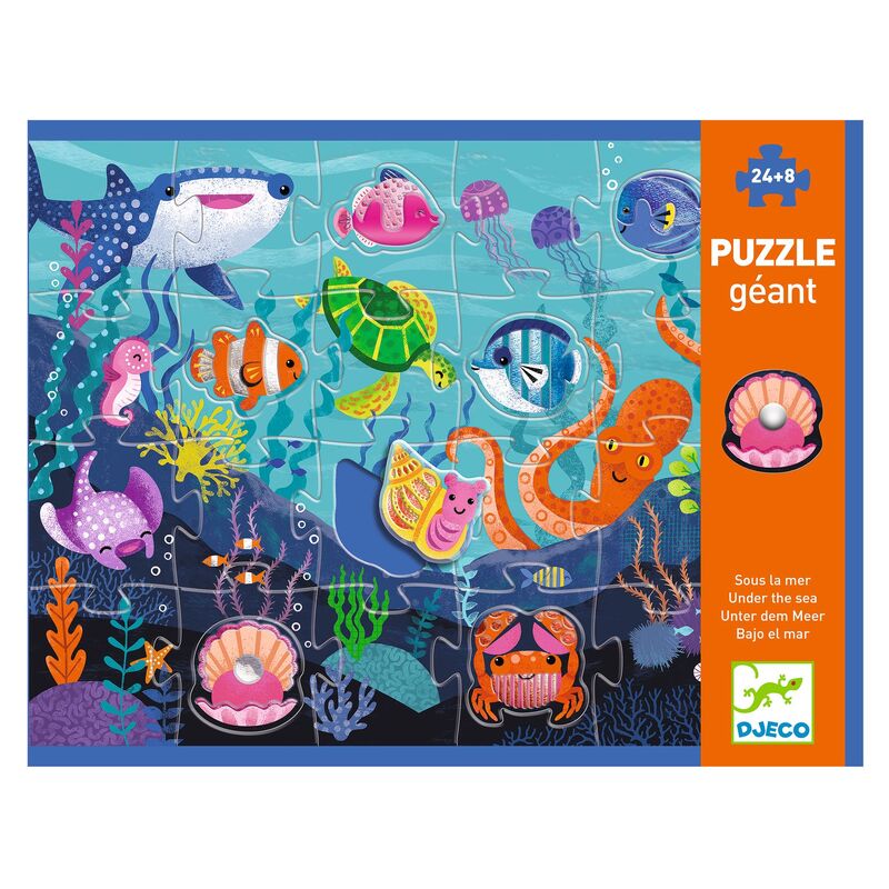 DJECO - TACTILE GIANT SEA PUZZLE 32PC