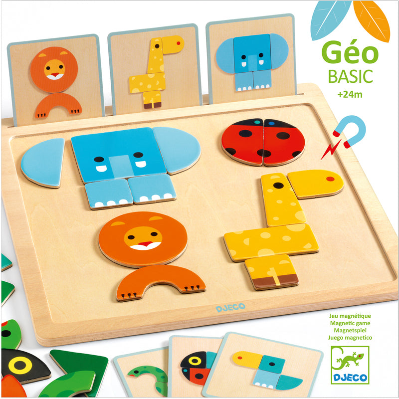 DJECO - WOODEN PUZZLE: GEO BASIC 