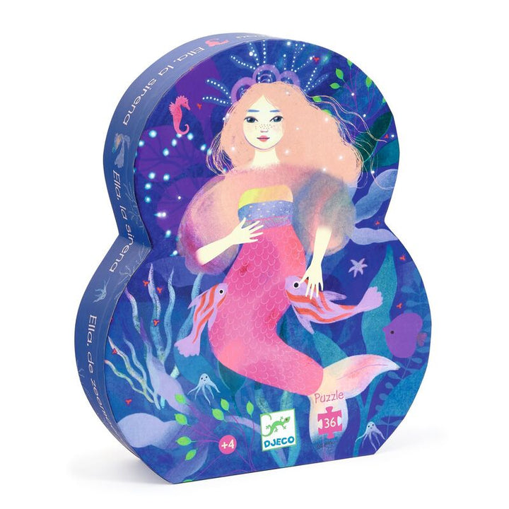 DJECO - SILHOUETTE PUZZLE: ELLA MERMAID 