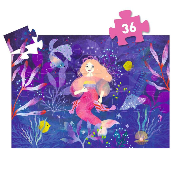 DJECO - SILHOUETTE PUZZLE: ELLA MERMAID 