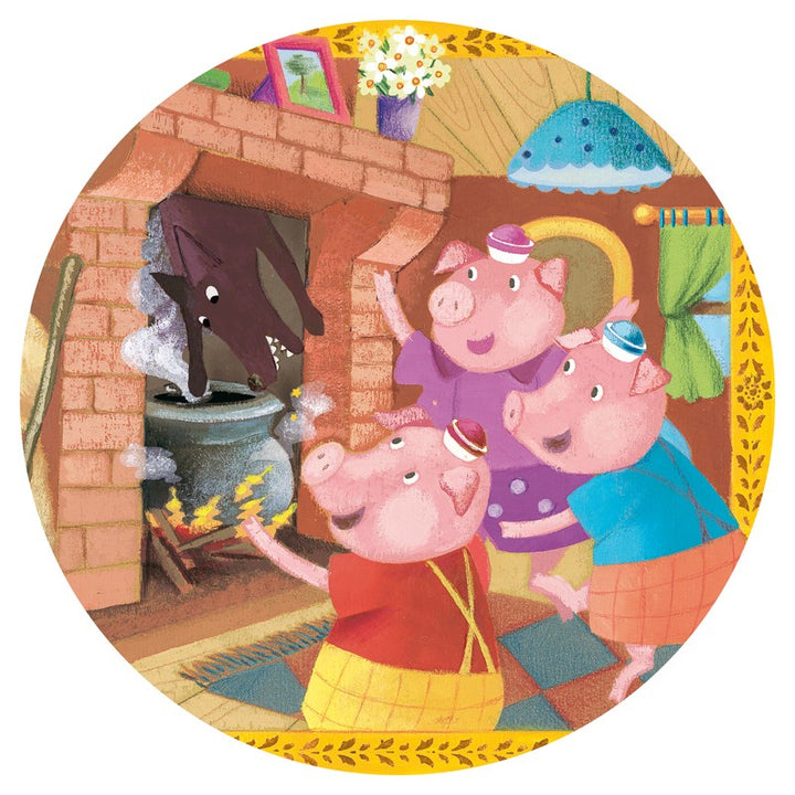 DJECO - THE THREE LITTLE PIGS 24 PC SILHOUETTE PUZZLE