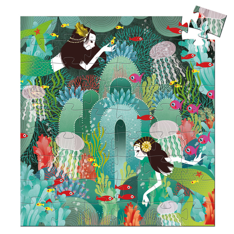 DJECO - SILHOUETTE PUZZLE: AQUATIC PARADISE 54PC 