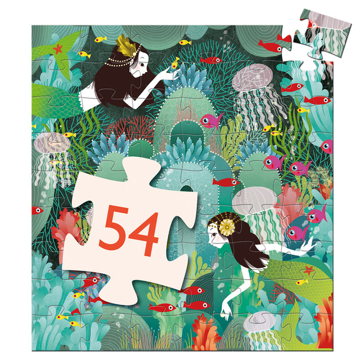 DJECO - SILHOUETTE PUZZLE: AQUATIC PARADISE 54PC 