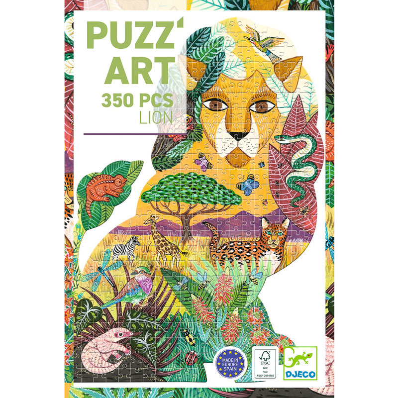 DJECO -  ART PUZZLE: LION 350PC 