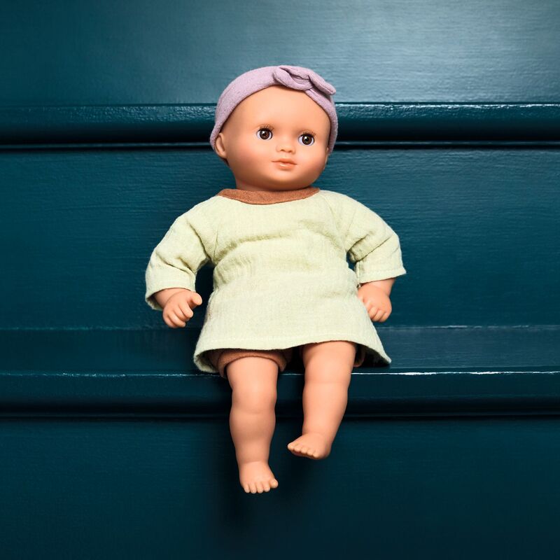 DJECO - POMEA: WASHABLE SOFT BODY DOLL: PISTACHE