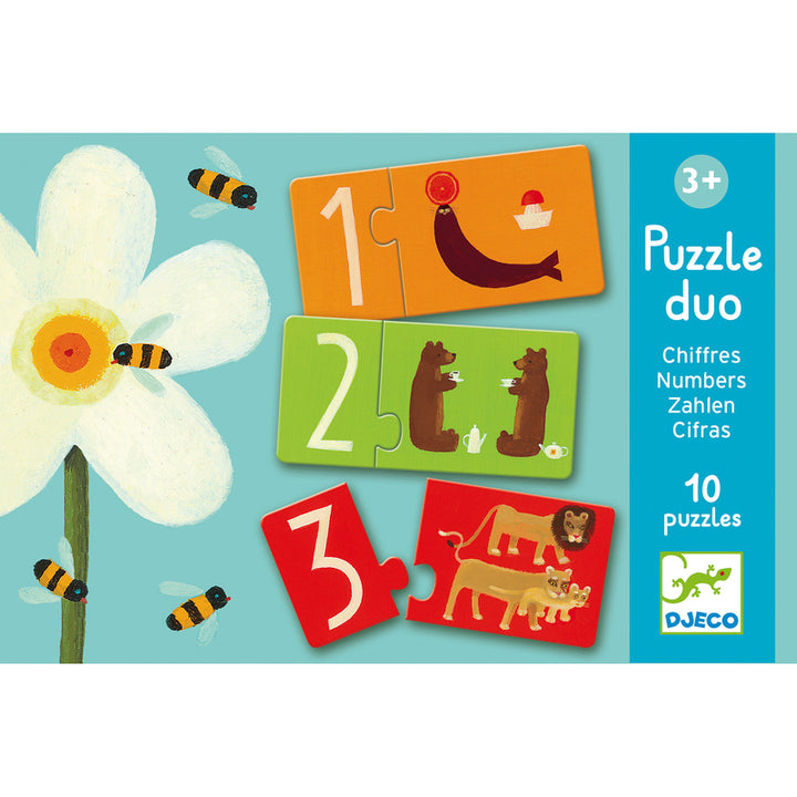 DJECO - DUO PUZZLE NUMBERS 20PC 