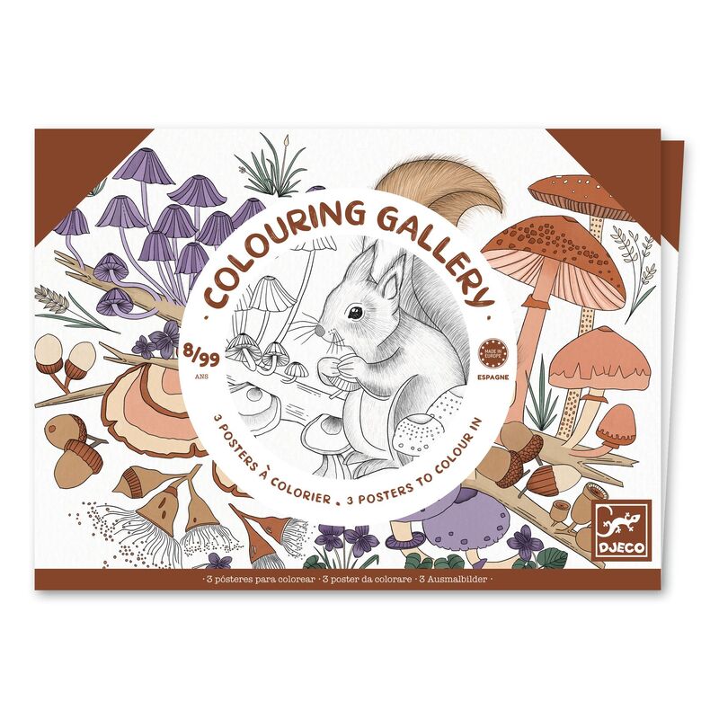 DJECO - NATURALIST COLOURING GALLERY 
