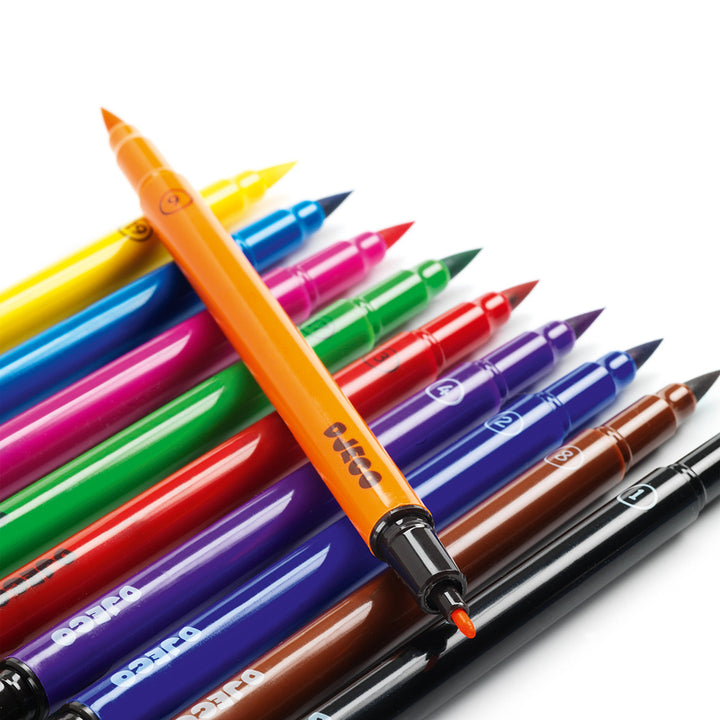 DJECO - 10 CLASSIC FELT BRUSHES