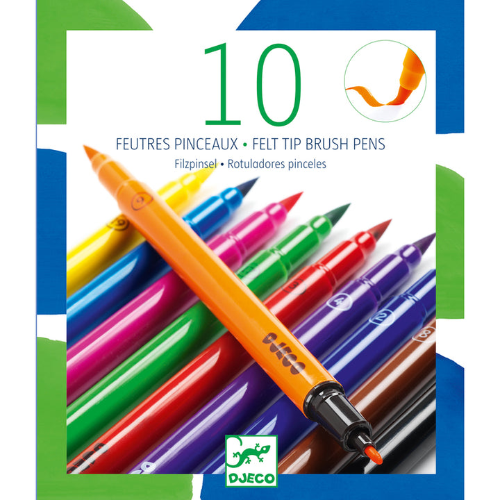 DJECO - 10 CLASSIC FELT BRUSHES