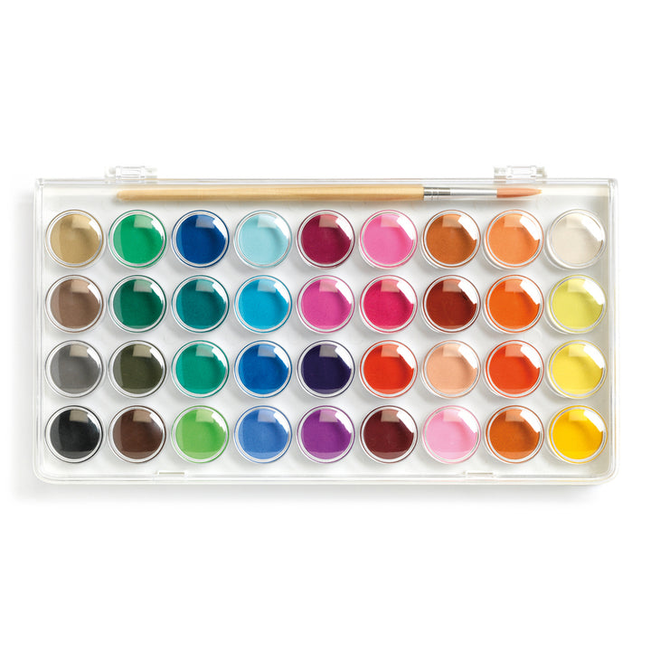 DJECO - 36 GOUACHE COLOUR PAINTS 