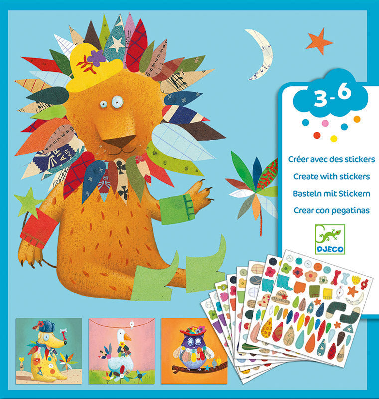 DJECO - STICKERS: ANIMALS 