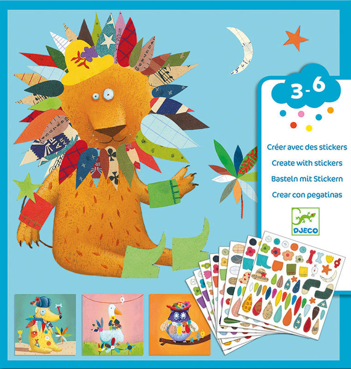 DJECO - STICKERS: ANIMALS 