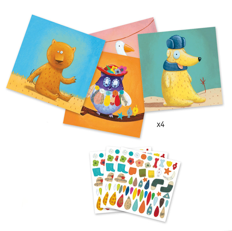 DJECO - STICKERS: ANIMALS 