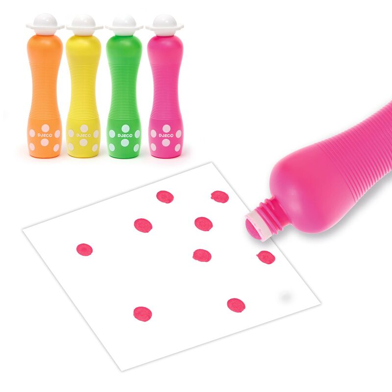 DJECO - FLOURESCENT FOAM MARKERS