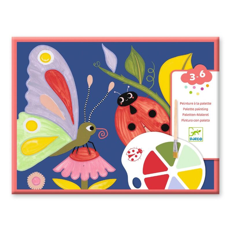 DJECO - CREEPY CRAWLIES BUG PAINTING SET WITH PALETTE 