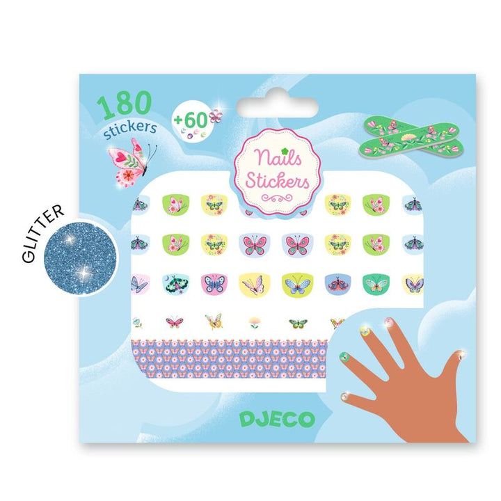 DJECO - NAIL STICKERS: SPRINGTIME BUTTERFLY