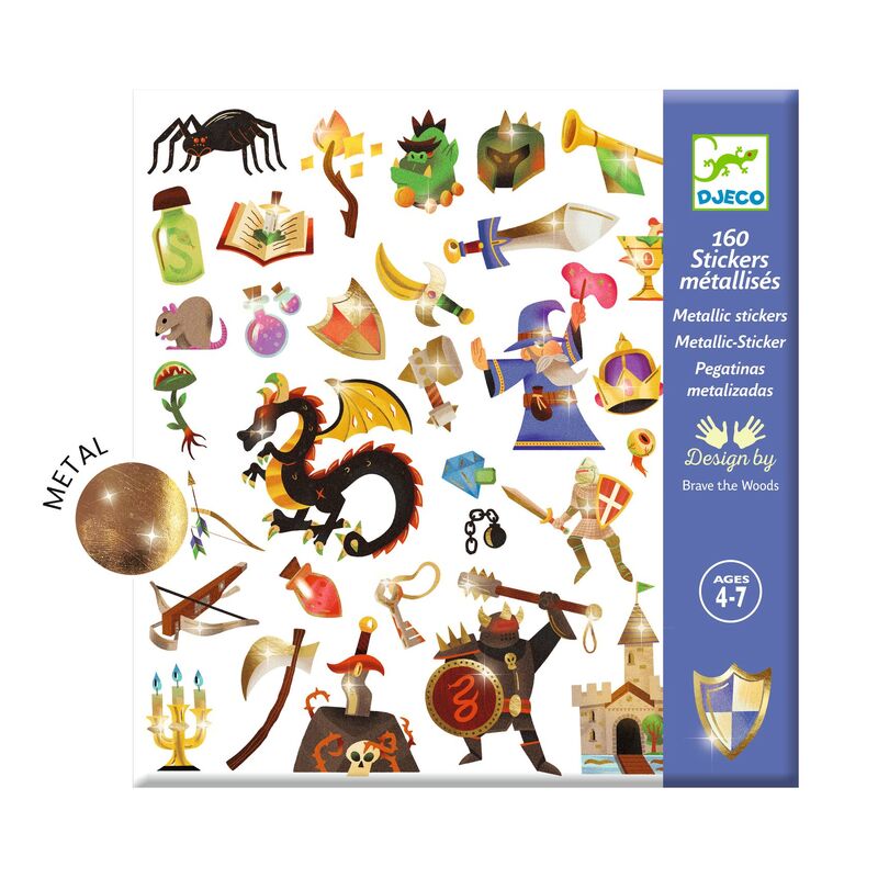 DJECO - STICKERS: MEDIEVAL FASTASY 