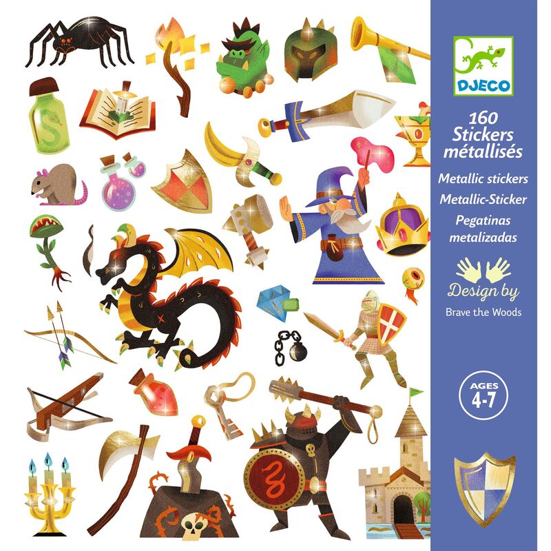 DJECO - STICKERS: MEDIEVAL FASTASY 