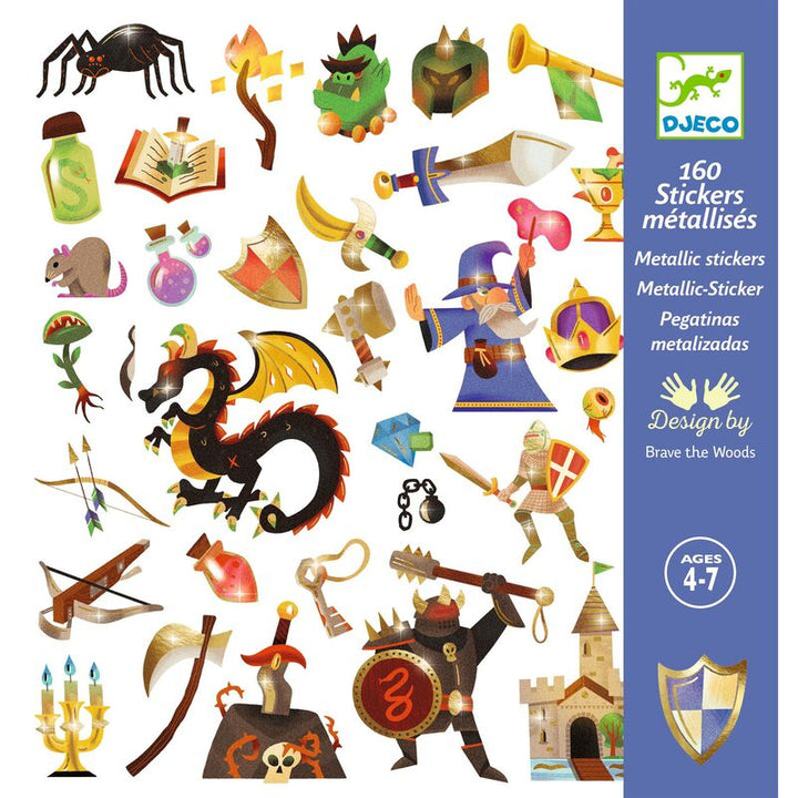 DJECO - STICKERS: MEDIEVAL FASTASY 