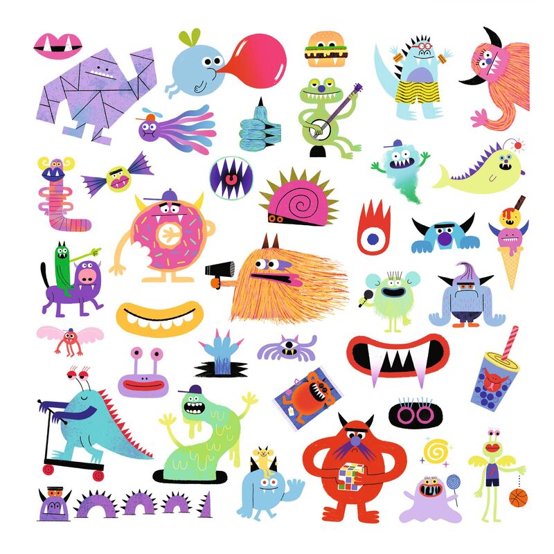 DJECO - STICKERS: MONSTER 