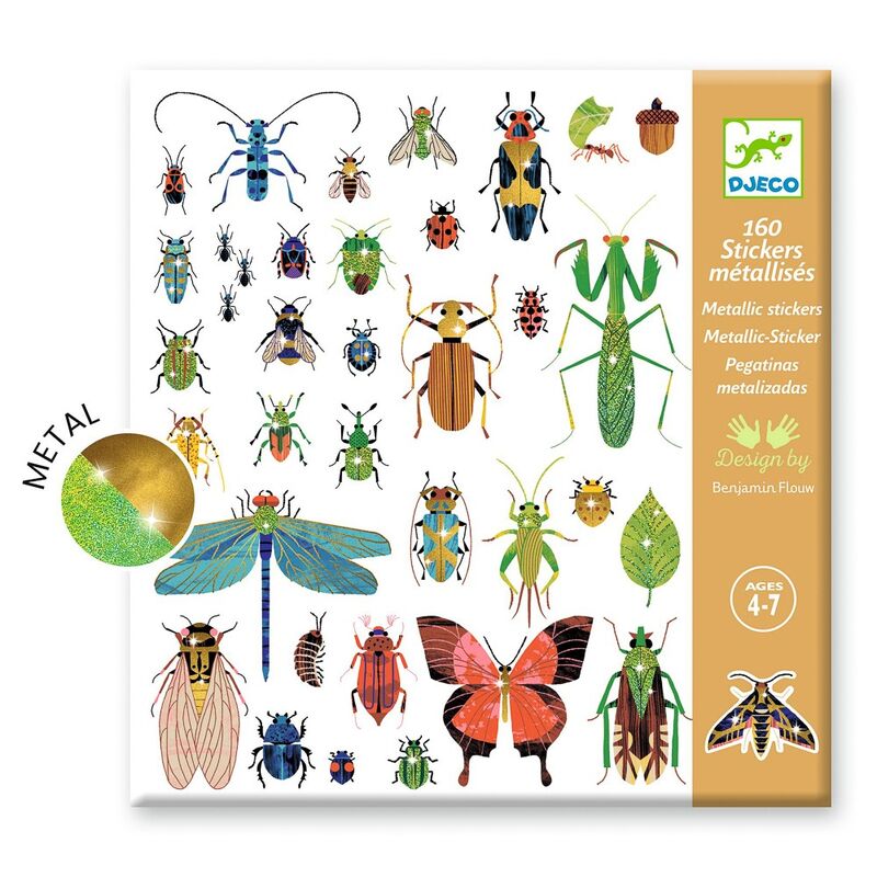 DJECO - STICKERS: MICROCOSOMS METALLIC 