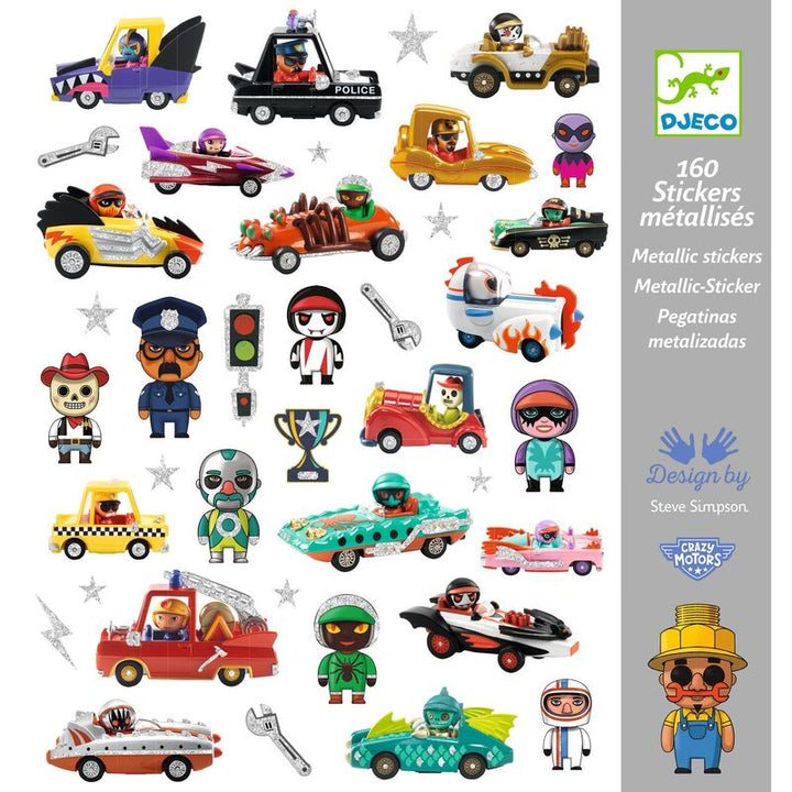 DJECO - STICKERS: CRAZY MOTORS