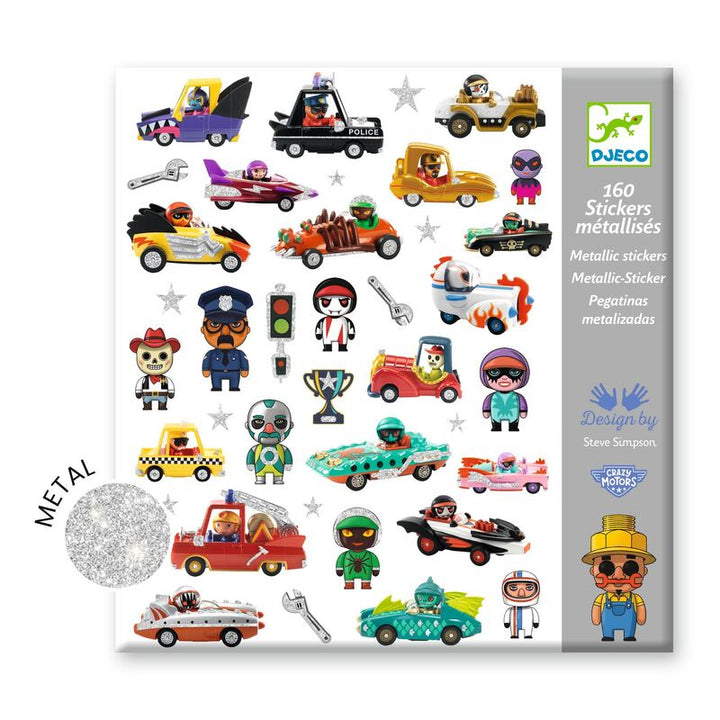 DJECO - STICKERS: CRAZY MOTORS
