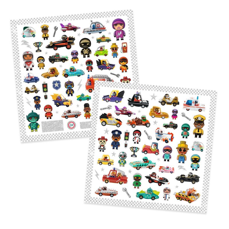 DJECO - STICKERS: CRAZY MOTORS